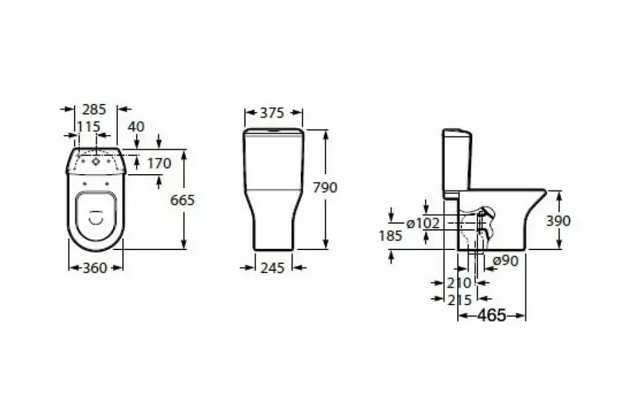 Унитаз-компакт Roca Leon с сиденьем микролифт Унитаз-компакт Roca Leon с сиденьем микролифт — изображение 2