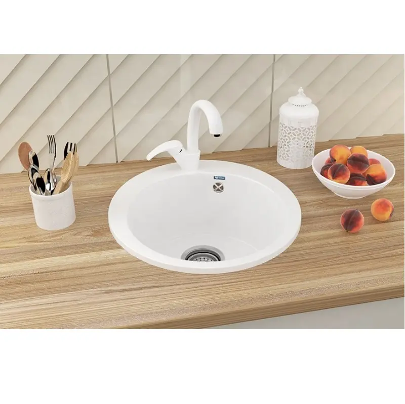 Смеситель для кухни Ulgran Classic U-007 U-007-331 Белый Смеситель для кухни Ulgran Classic U-007 U-007-331 Белый — изображение 2