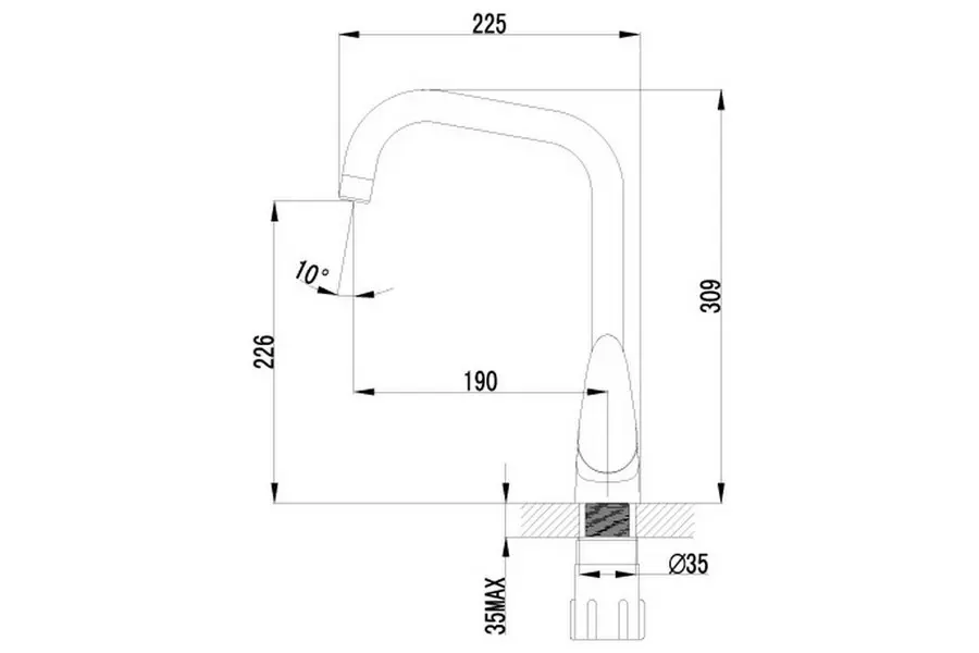 Смеситель для кухни Lemark Pramen LM3355C Смеситель для кухни Lemark Pramen LM3355C — изображение 2