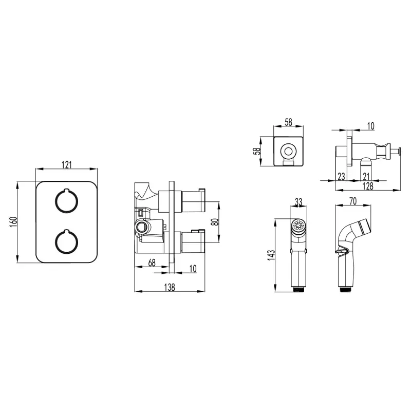 Душ гигиенический Lemark Yeti LM7820C Хром Душ гигиенический Lemark Yeti LM7820C Хром — изображение 2