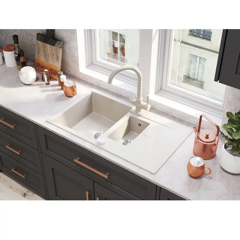 Мойка кухонная Polygran Brig 87 627376 Серый Мойка кухонная Polygran Brig 87 627376 Серый — изображение 2