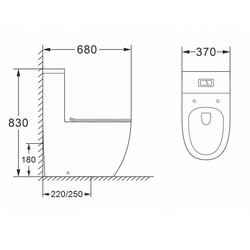 Унитаз-компакт Azario Morano Белый AZ-1001 Унитаз-компакт Azario Morano Белый AZ-1001 — изображение 3