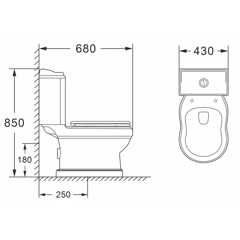 Унитаз-компакт Azario Loretti Белый AZ-239 Унитаз-компакт Azario Loretti Белый AZ-239 — изображение 4
