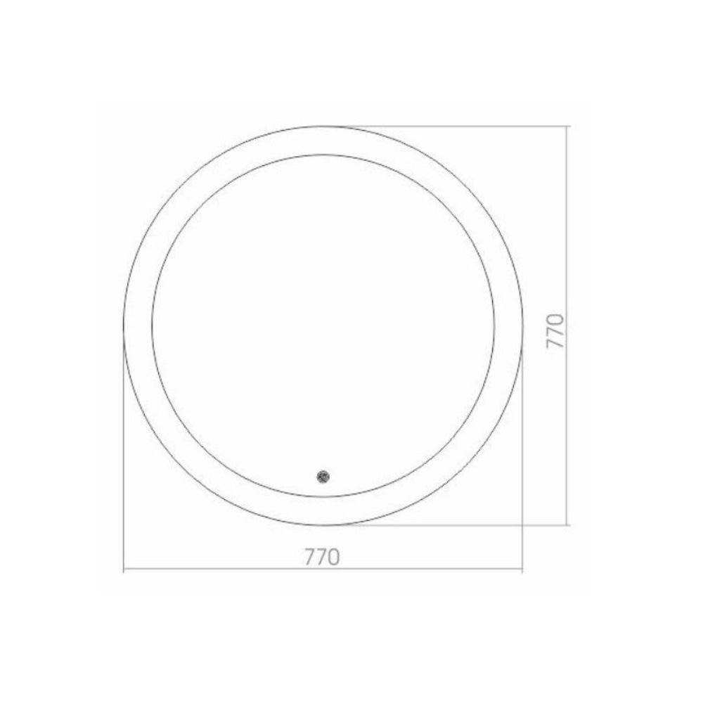 Зеркало Azario Перла 77 с сенсором ФР-00000847 Зеркало Azario Перла 77 с сенсором ФР-00000847 — изображение 2