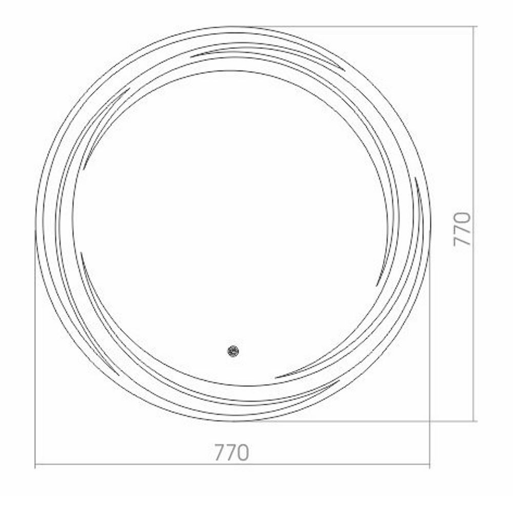 Зеркало Azario Милуз 77 с сенсором ФР-00000937 Зеркало Azario Милуз 77 с сенсором ФР-00000937 — изображение 3