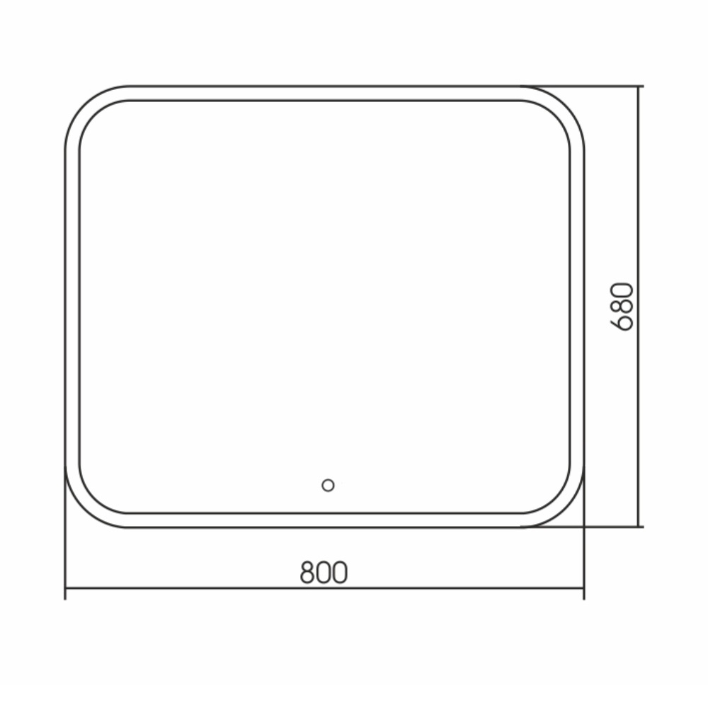 Зеркало Azario Стив 80 с сенсором ФР-00001137 Зеркало Azario Стив 80 с сенсором ФР-00001137 — изображение 3
