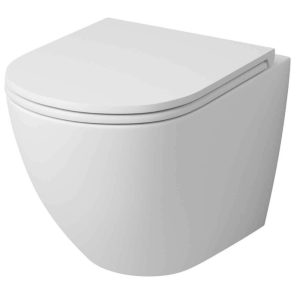 Унитаз подвесной Grossman Tornado с крышкой-сиденье Белый глянцевый GR-4455MSQ Унитаз подвесной Grossman Tornado с крышкой-сиденье Белый глянцевый GR-4455MSQ