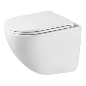 Унитаз подвесной Grossman Tornado с крышкой-сиденье Белый глянцевый GR-4455SQC Унитаз подвесной Grossman Tornado с крышкой-сиденье Белый глянцевый GR-4455SQC