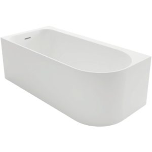Ванна акриловая Azario Luton 170х80 левая в комплекте с сифоном и металлической рамой Белый LUT17080 L