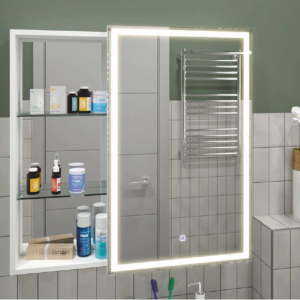 Шкаф зеркальный Агата Aperio 80 с сенсором Белый МВК007