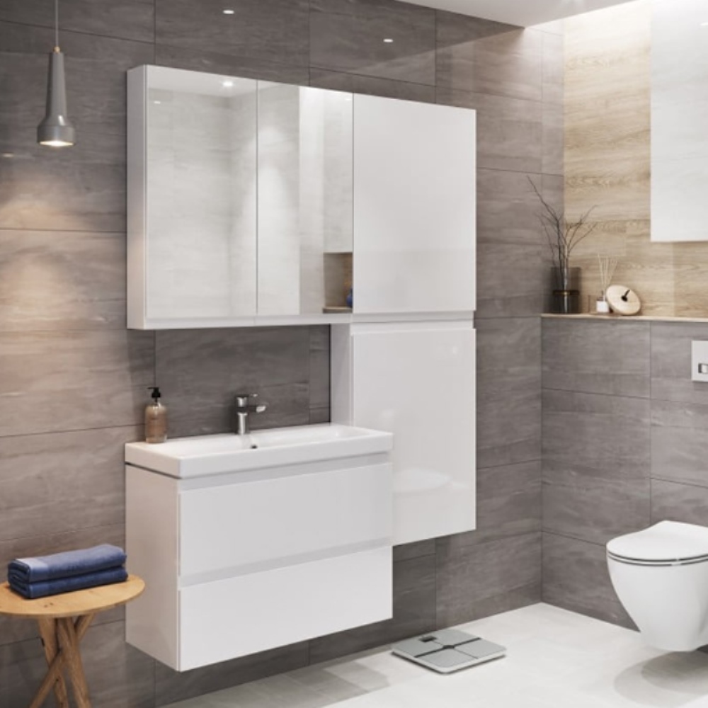 Шкаф зеркальный Cersanit Moduo 40 Белый SB-LS-MOD40/Wh Шкаф зеркальный Cersanit Moduo 40 Белый SB-LS-MOD40/Wh — изображение 2