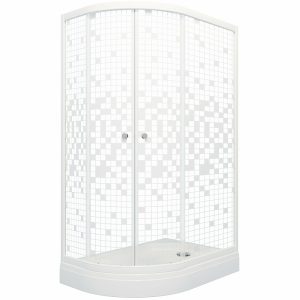 Душевой уголок Triton Коралл 120х80 Белый / С узором Щ0000061781