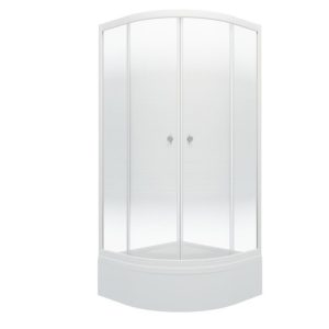 Душевой уголок Triton Лайт 100х100 Белый / С узором Щ0000061789