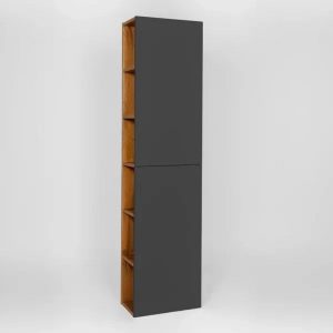 Пенал подвесной Viant Бостон 40 Дуб вотан / Графит VBOS400G-PENP