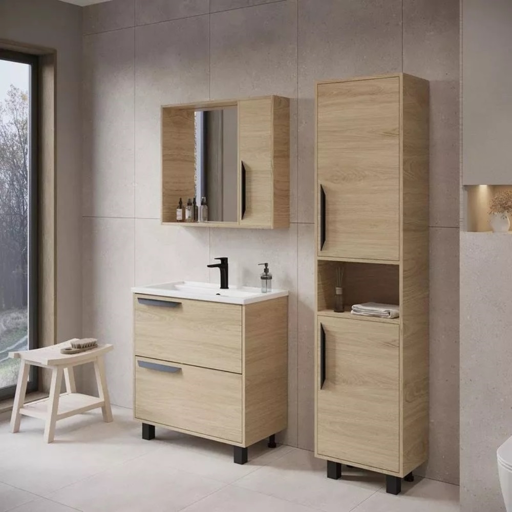 Пенал напольный Viant Кёльн 45 Дерево светлое VKEL450SD-PEN Пенал напольный Viant Кёльн 45 Дерево светлое VKEL450SD-PEN — изображение 4