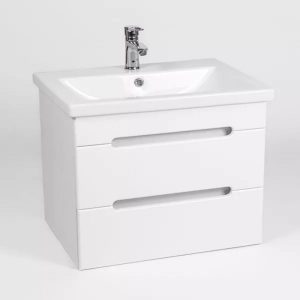 Тумба подвесная Viant Марсель 80 с раковиной Como Белый VMAR80CO-T2YP