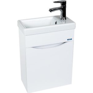 Тумба подвесная Viant Рим 40 с раковиной Como Белый глянцевый VRIM40CO-T1STP Тумба подвесная Viant Рим 40 с раковиной Como Белый глянцевый VRIM40CO-T1STP