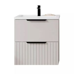 Тумба подвесная Viant Сицилия 60 раковиной Moduo Капучино VSIC60MDCAP-T2YP